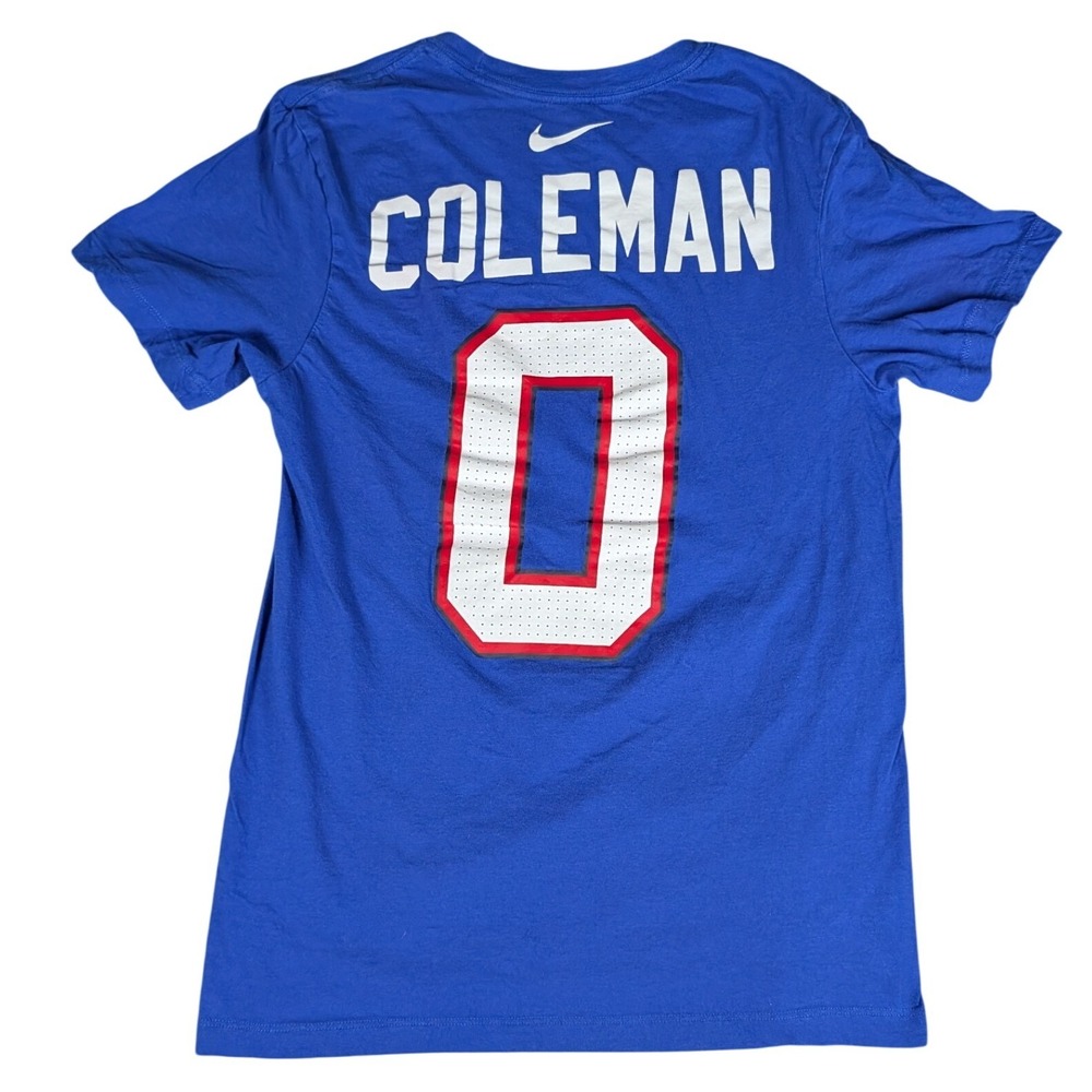Nike Buffalo Bills T Shirt Mens Small Blue Number 0 Graphic Tee Excellent